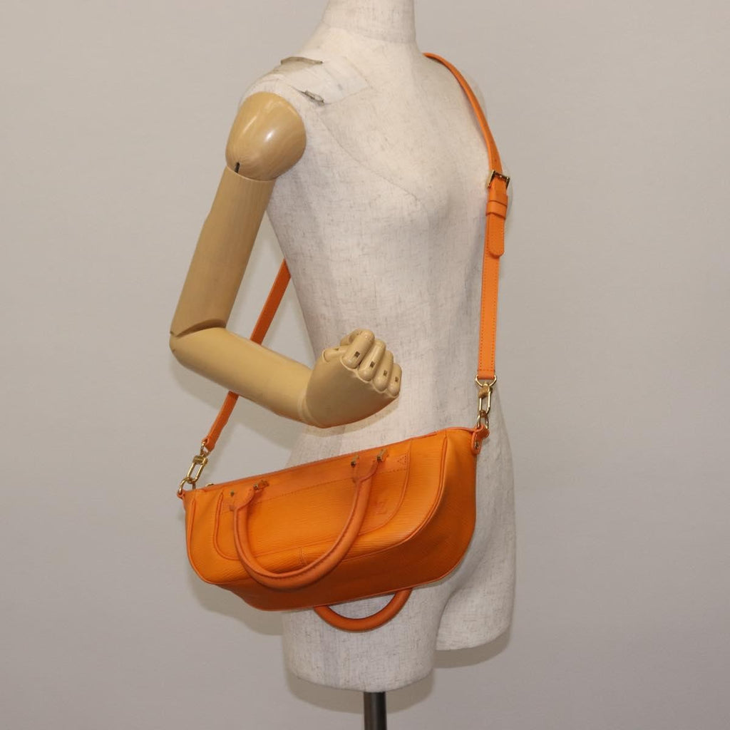 Louis Vuitton Danura Handbag Epi Orange Leather Handbag (Pre-Owned)
