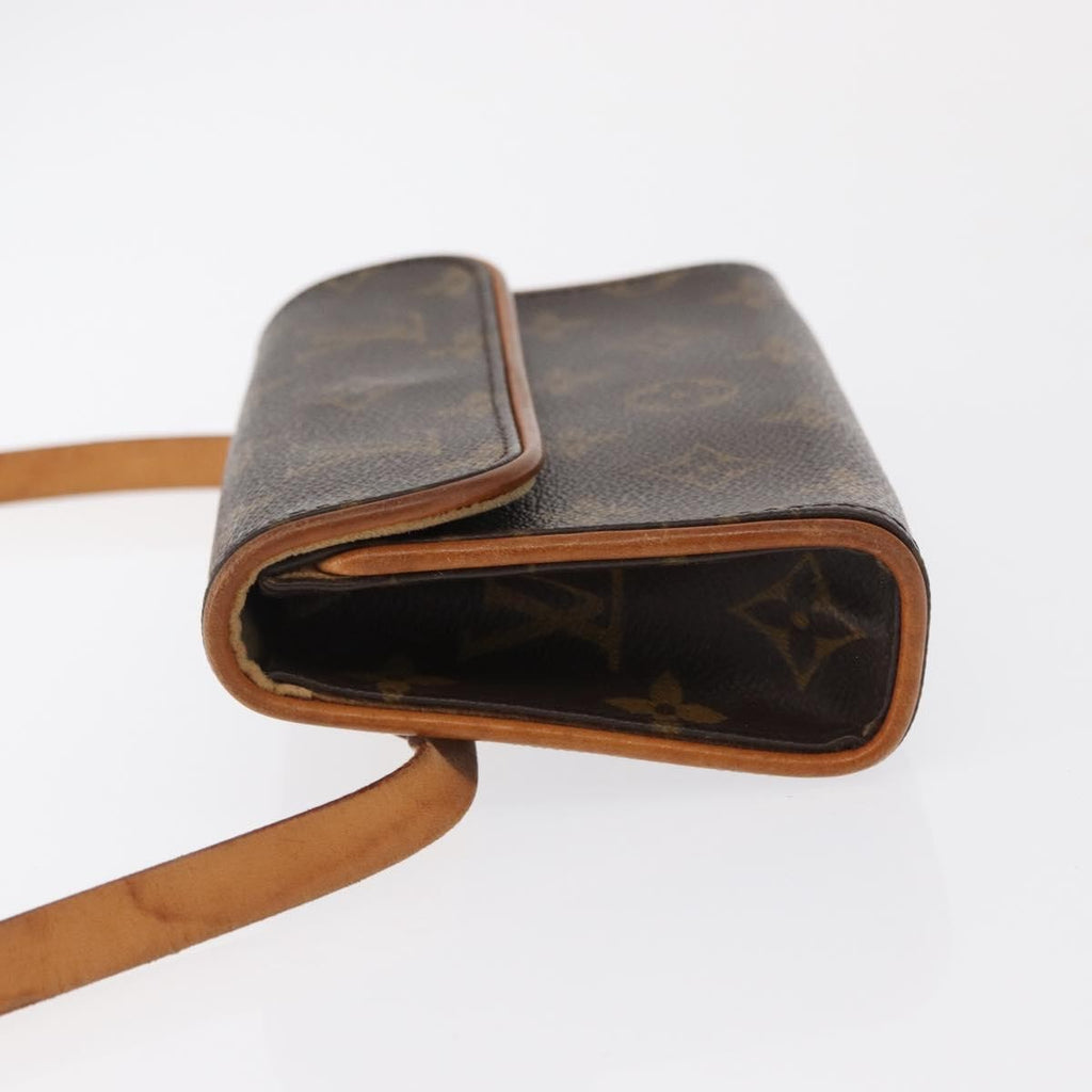 Louis Vuitton Florentine Waist Bag Monogram Canvas Brown Canvas Clutche & Pouche Bag (Pre-Owned)