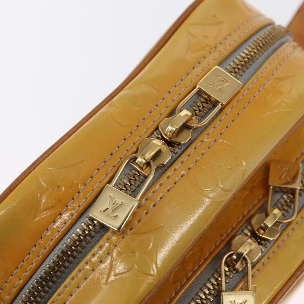 Louis Vuitton Wooster Handbag Monogram Vernis Yellow Patent_Leather Shoulder Bag Bag (Pre-Owned)
