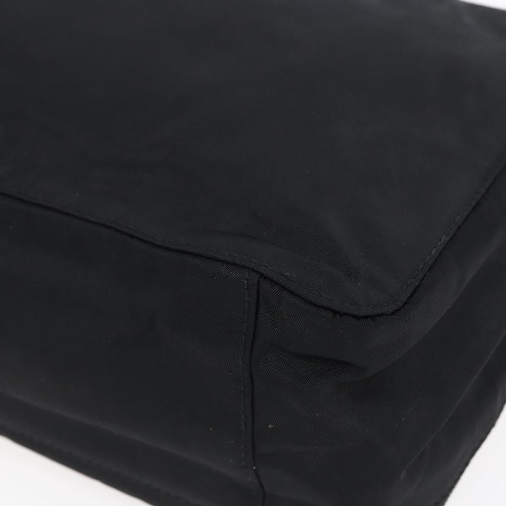 Prada Vintage Handbag Tessuto Black Nylon Handbag (Pre-Owned)