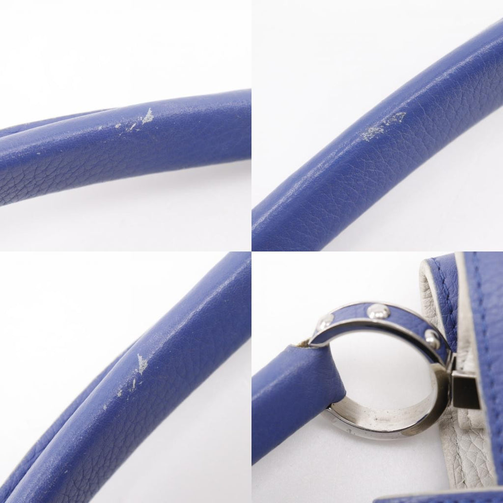Louis Vuitton Capucines Bag Leather Blue Leather Handbag (Pre-Owned)