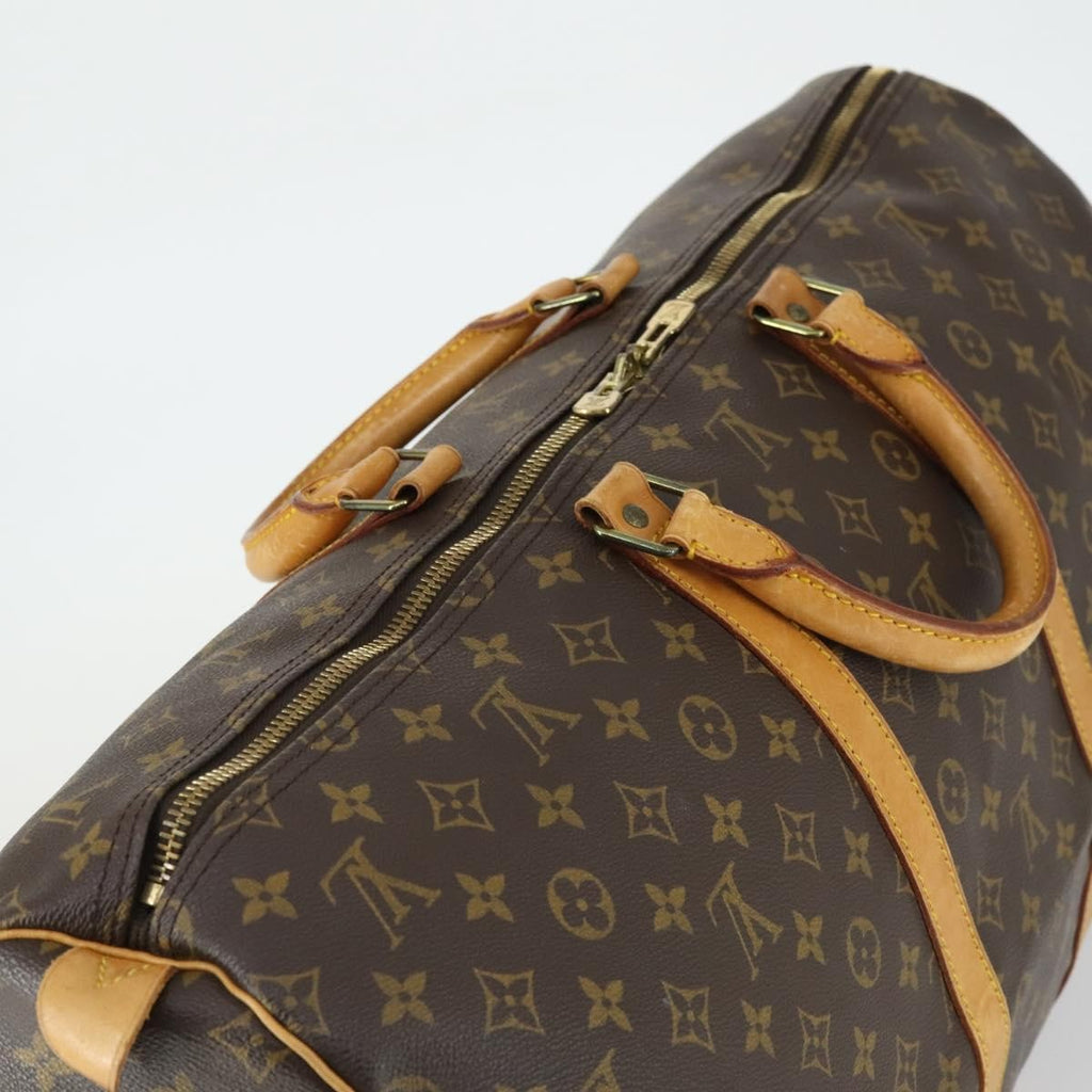 Louis Vuitton Keepall Bag Monogram Canvas Brown Canvas Travel Bag Bag (Pre-Owned)