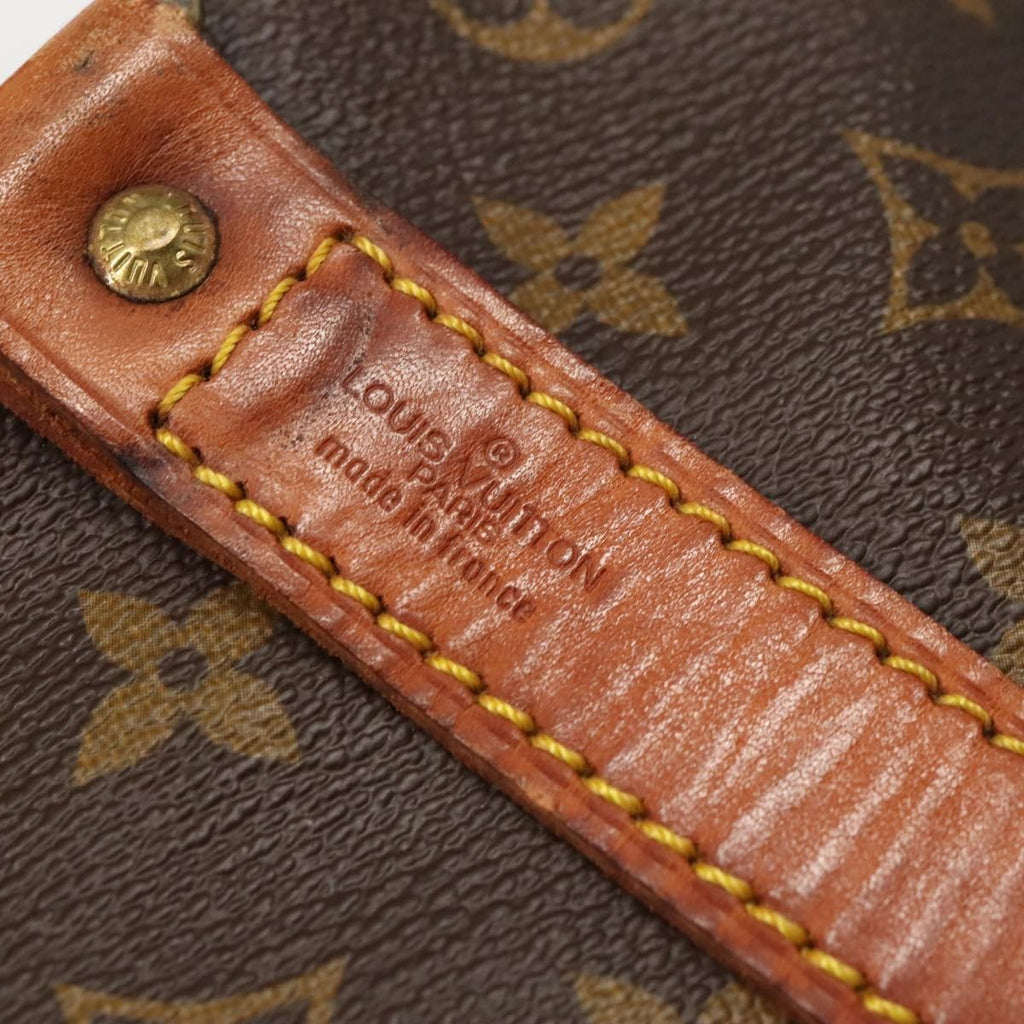 Louis Vuitton Keepall Bag Monogram Canvas Brown Canvas Travel Bag Bag (Pre-Owned)