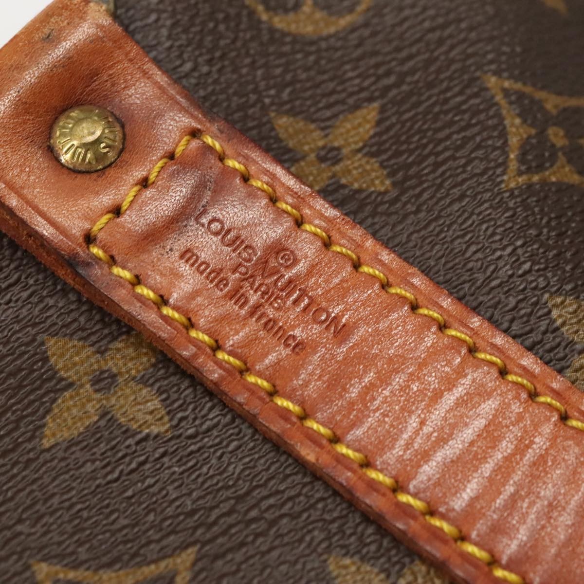 Louis Vuitton Keepall Bag Monogram Canvas Brown Canvas Travel Bag Bag (Pre-Owned)