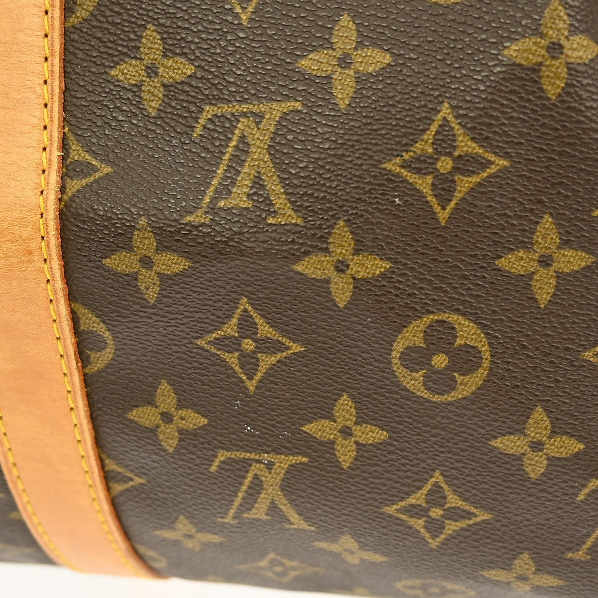 Louis Vuitton Keepall Bag Monogram Canvas Brown Canvas Travel Bag Bag (Pre-Owned)