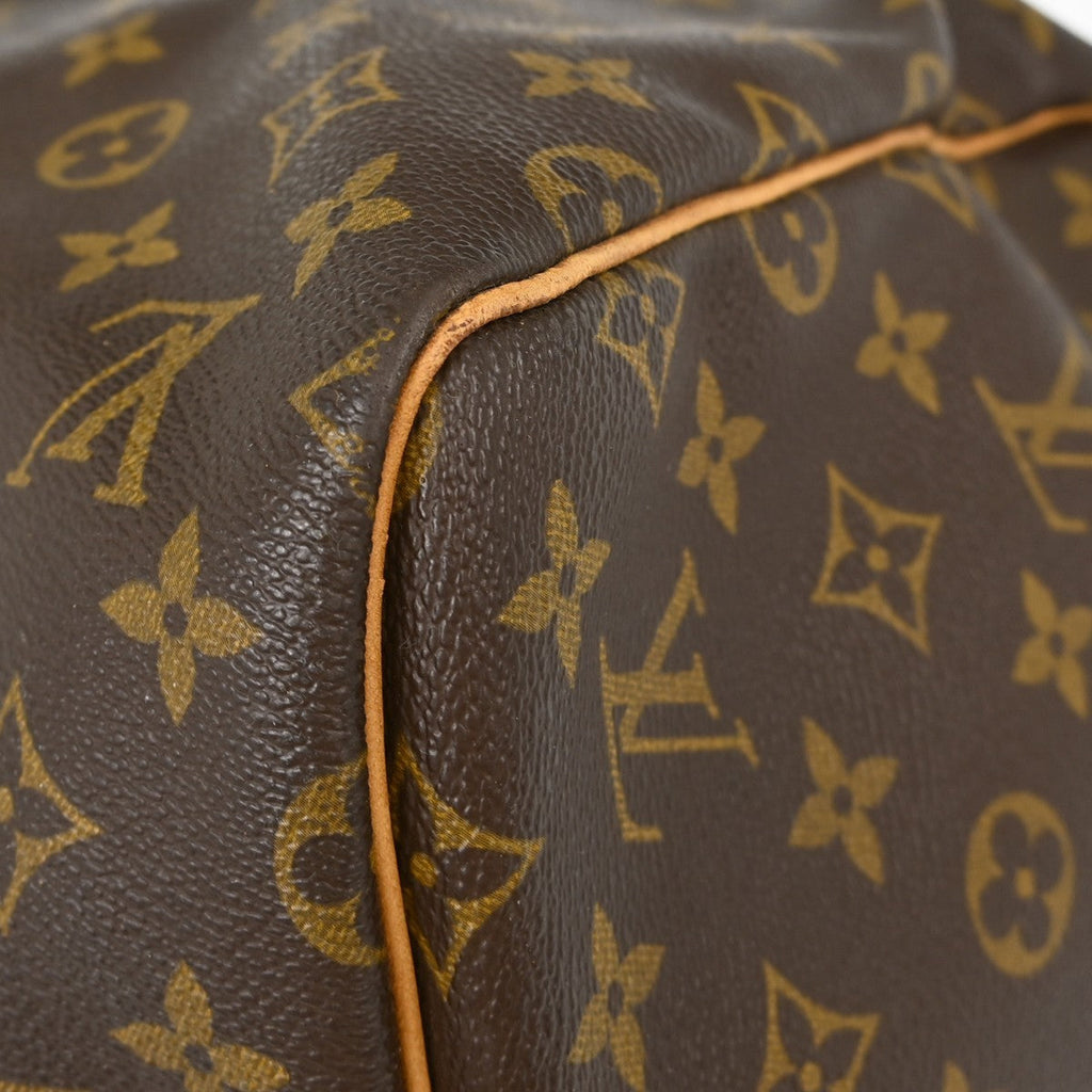 Louis Vuitton Keepall Bag Monogram Canvas Brown Canvas Travel Bag Bag (Pre-Owned)