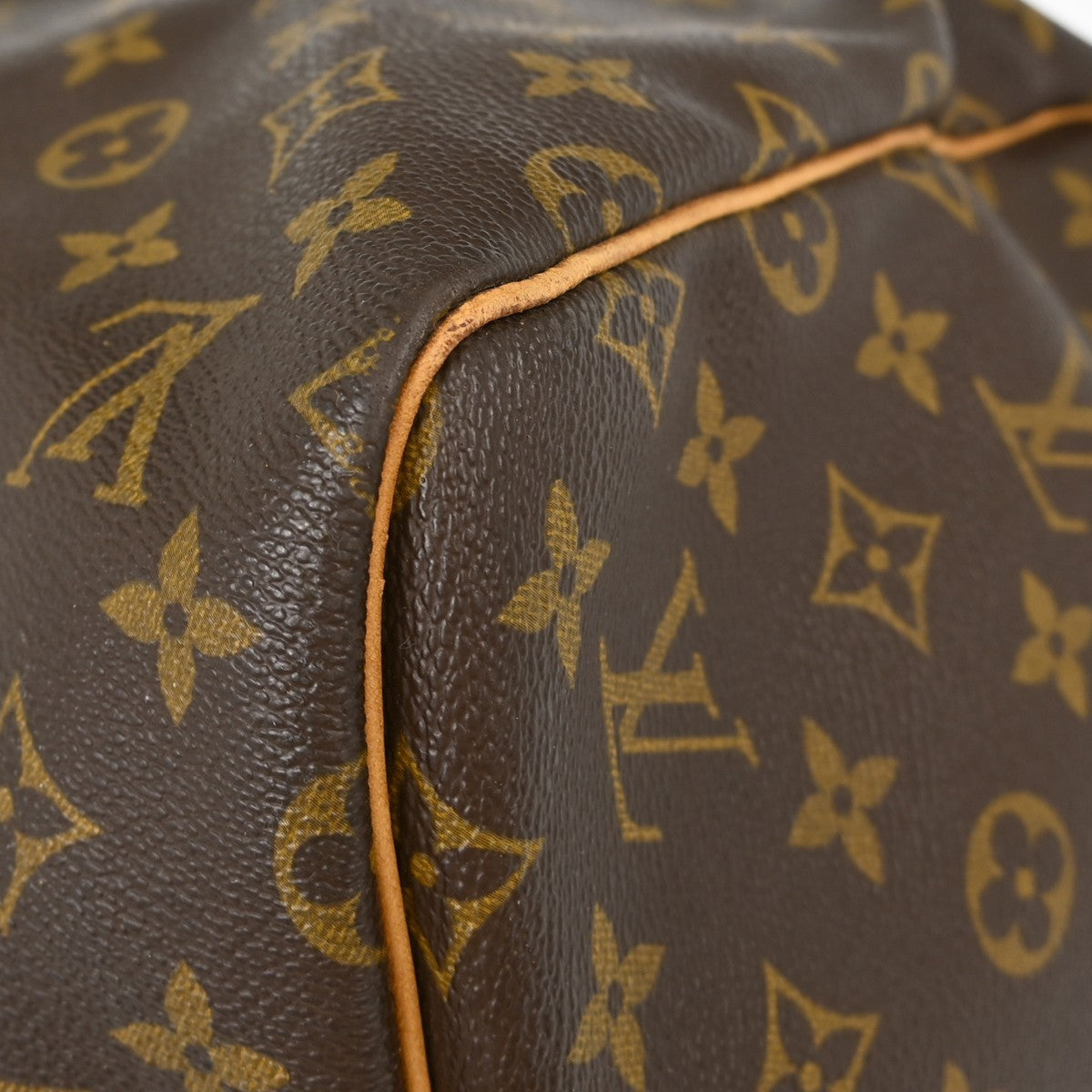 Louis Vuitton Keepall Bag Monogram Canvas Brown Canvas Travel Bag Bag (Pre-Owned)