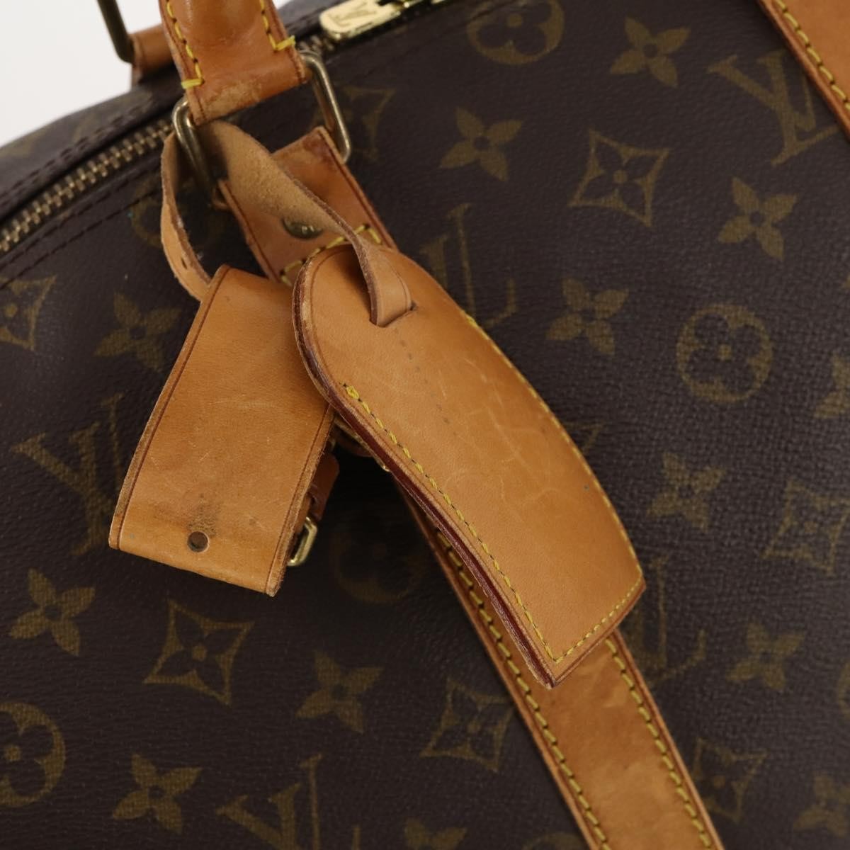 Louis Vuitton Keepall Bag Monogram Canvas Brown Canvas Travel Bag Bag (Pre-Owned)