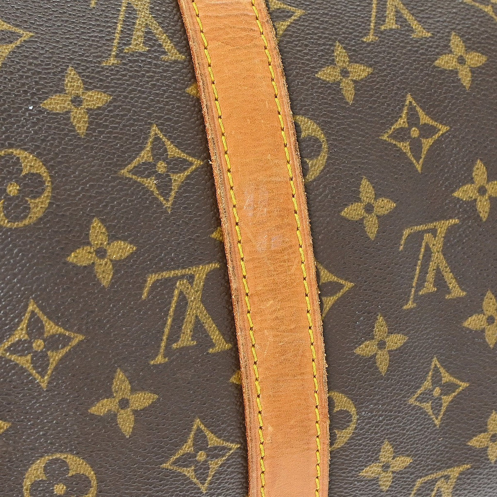 Louis Vuitton Keepall Bag Monogram Canvas Brown Canvas Travel Bag Bag (Pre-Owned)