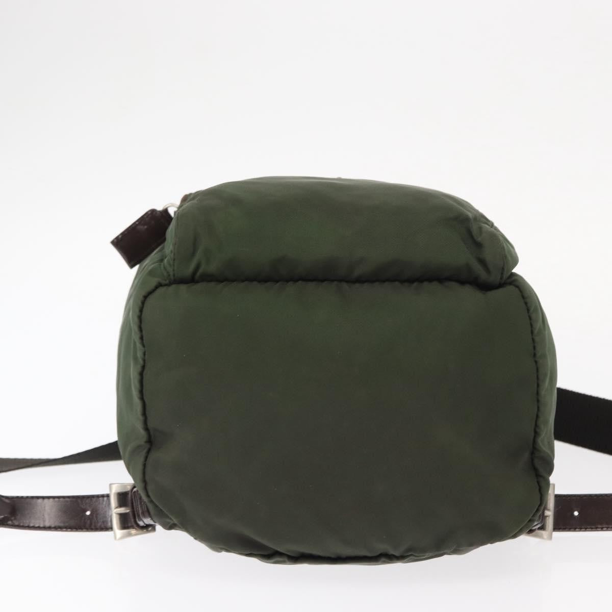 Prada Front Pocket Backpack Tessuto Khaki Nylon Backpack Bag (Pre-Owned)