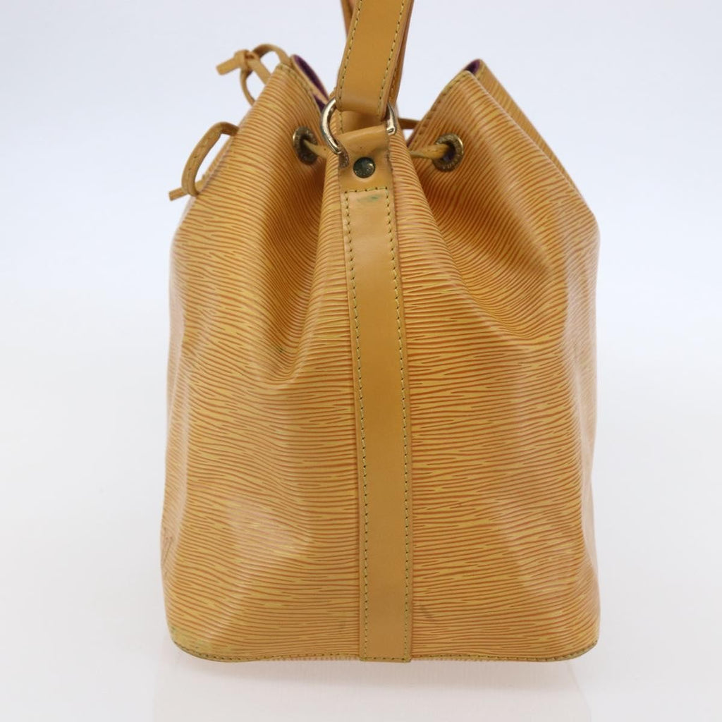 Louis Vuitton Petit Noe Handbag Epi Leather Yellow Leather Shoulder Bag Bag (Pre-Owned)