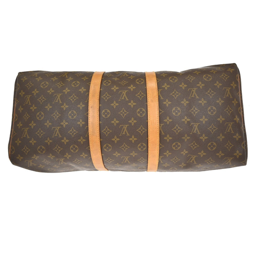 Louis Vuitton Keepall Bag Monogram Canvas Brown Canvas Travel Bag Bag (Pre-Owned)