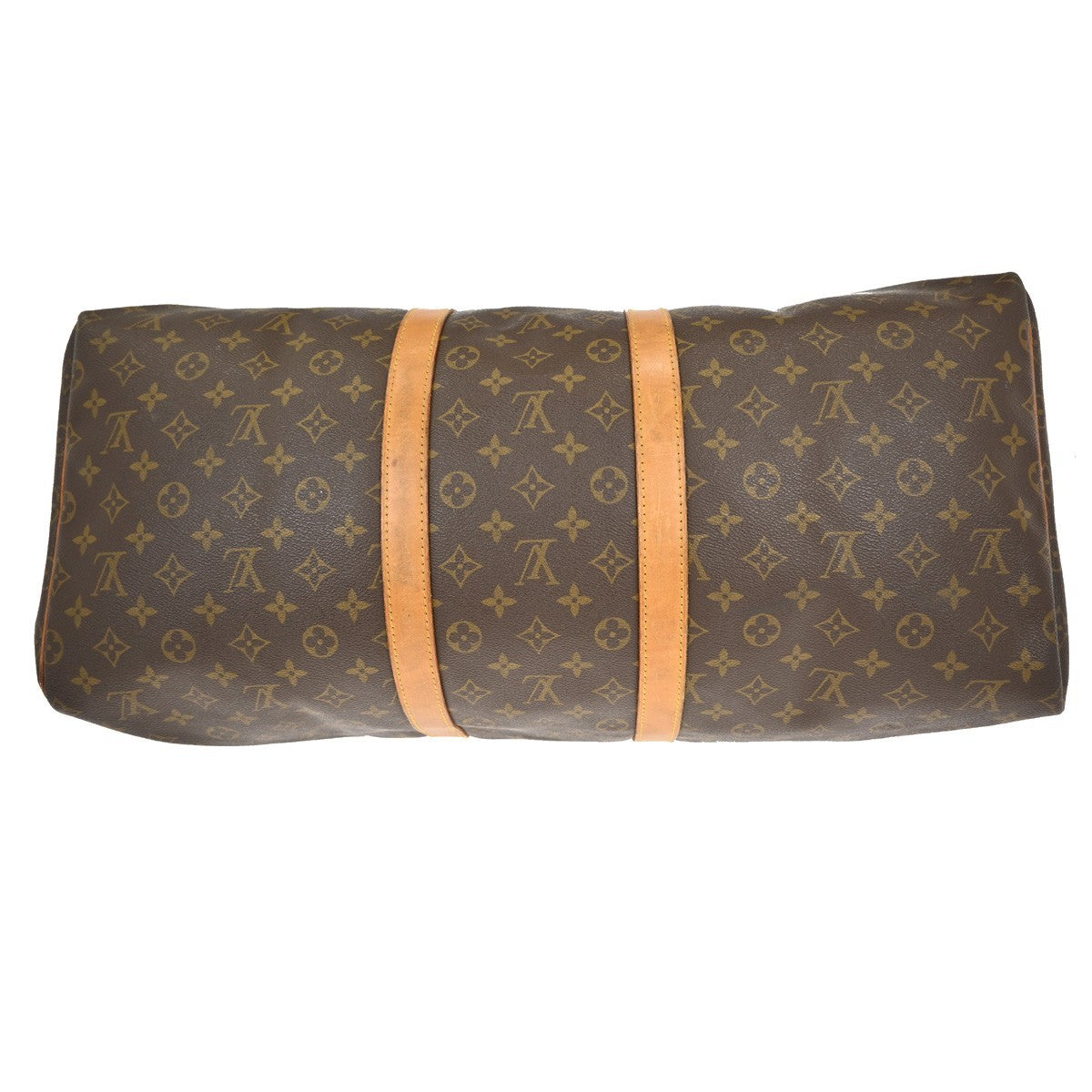 Louis Vuitton Keepall Bag Monogram Canvas Brown Canvas Travel Bag Bag (Pre-Owned)