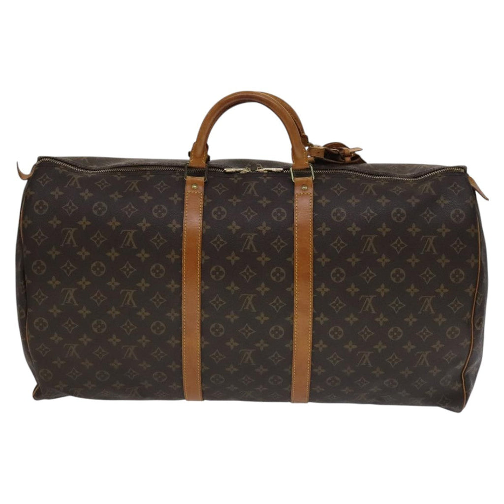 Louis Vuitton Keepall Bag Monogram Canvas Brown Canvas Travel Bag Bag (Pre-Owned)