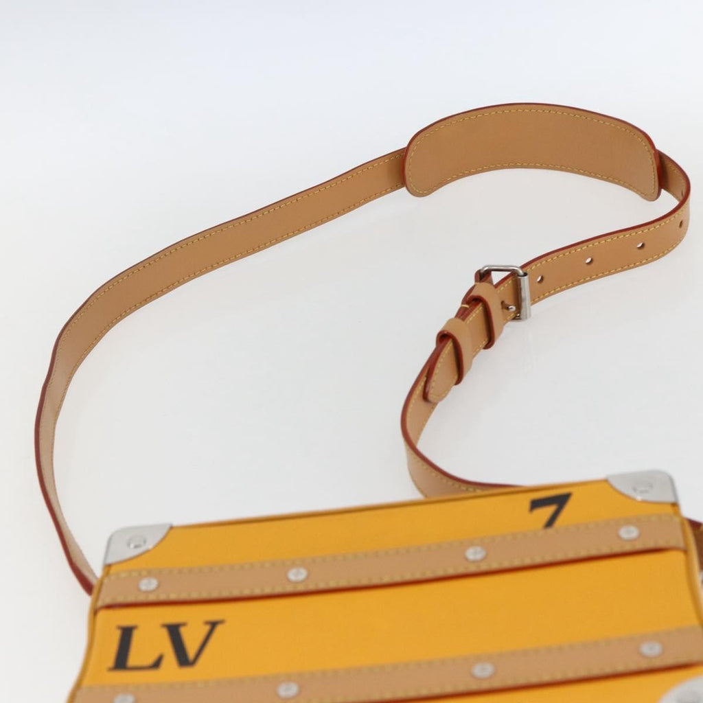 Louis Vuitton Handle Soft Trunk Bag Monogram Taurillon Leather Yellow Leather Clutche & Pouche Bag (Pre-Owned)