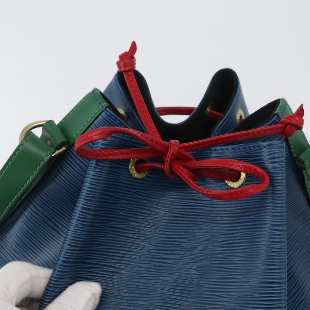 Louis Vuitton Tricolor Noe Handbag Epi Leather Blue Leather Shoulder Bag Bag (Pre-Owned)
