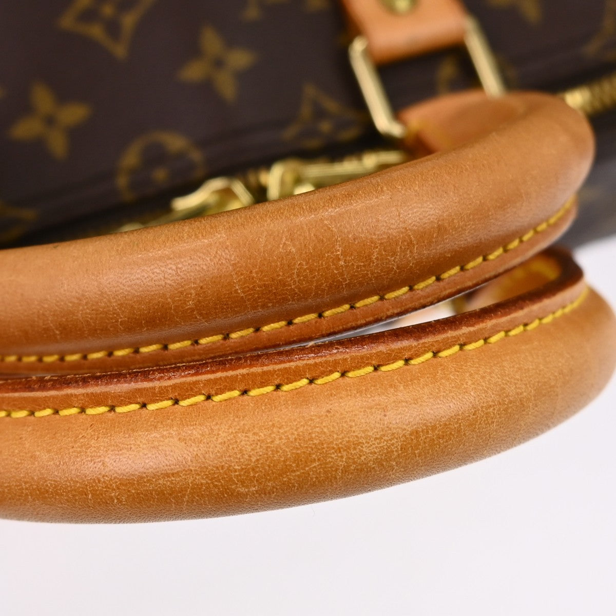 Louis Vuitton Keepall Bandouliere Bag Monogram Canvas Brown Canvas Handbag (Pre-Owned)