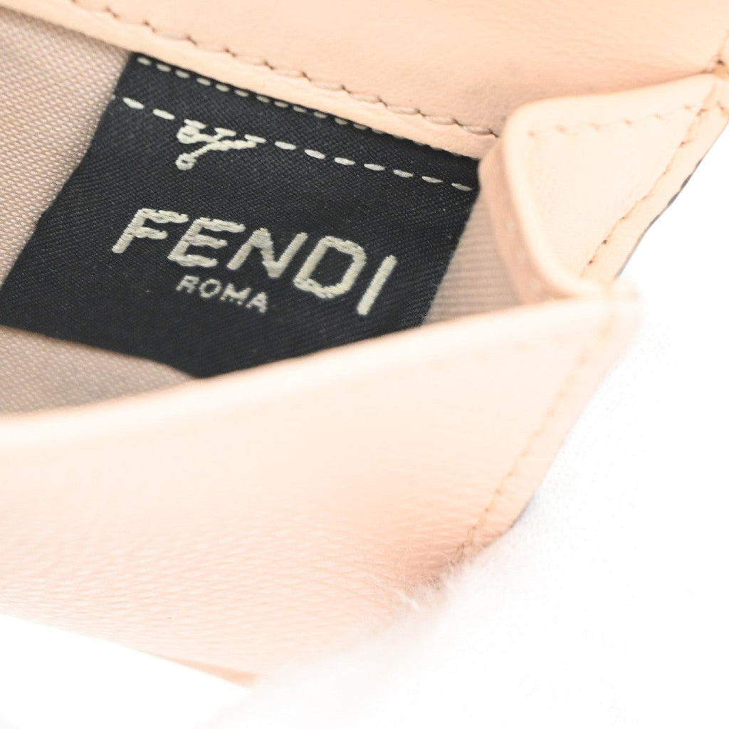Fendi F Is Fendi Trifold Wallet Leather Pink Leather Wallets Accessory (Pre-Owned)