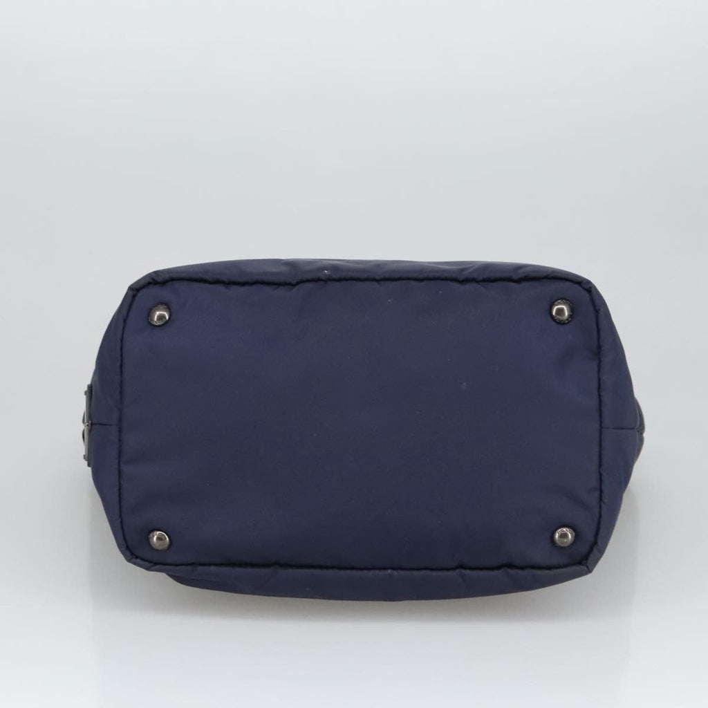 Prada Convertible Double Tote Tessuto Navy Nylon Tote Bag Bag (Pre-Owned)