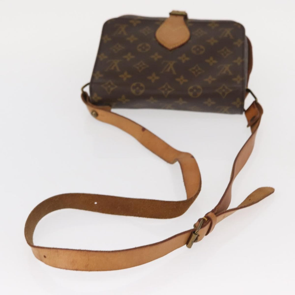 Louis Vuitton Cartouchiere Handbag Monogram Canvas Brown Canvas Shoulder Bag Bag (Pre-Owned)