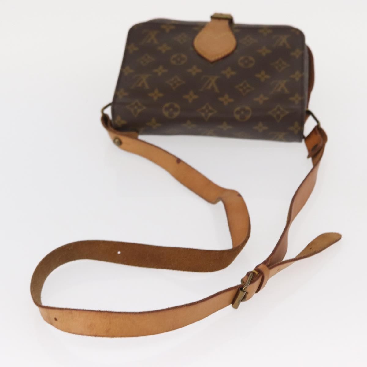 Louis Vuitton Cartouchiere Handbag Monogram Canvas Brown Canvas Shoulder Bag Bag (Pre-Owned)