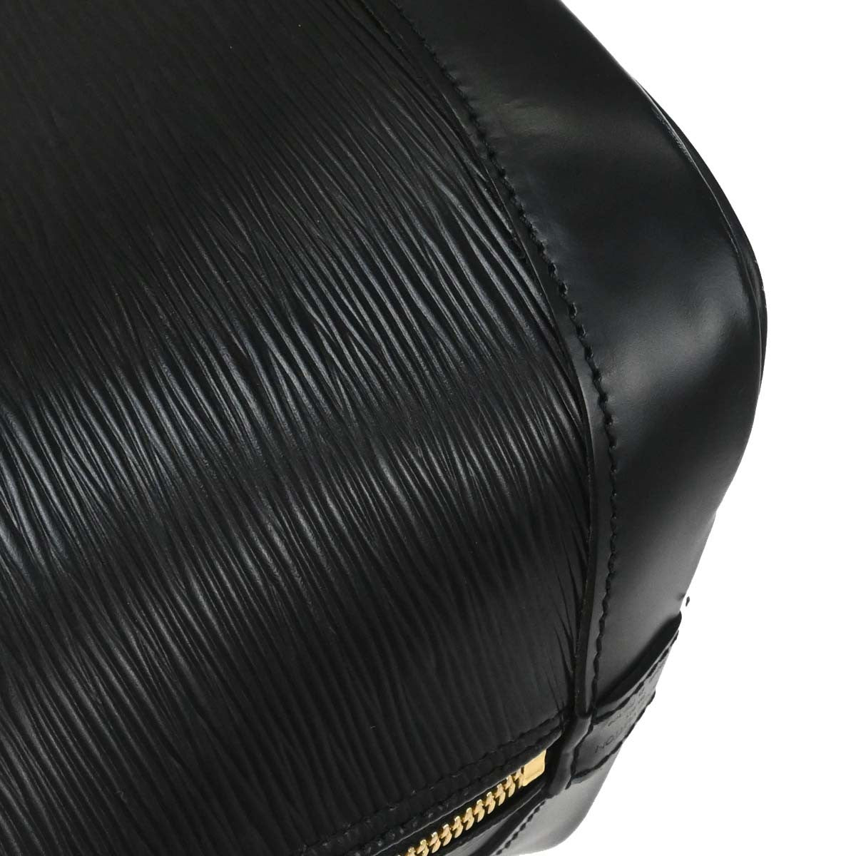 Louis Vuitton Alma Handbag Epi Leather Black Leather Handbag (Pre-Owned)
