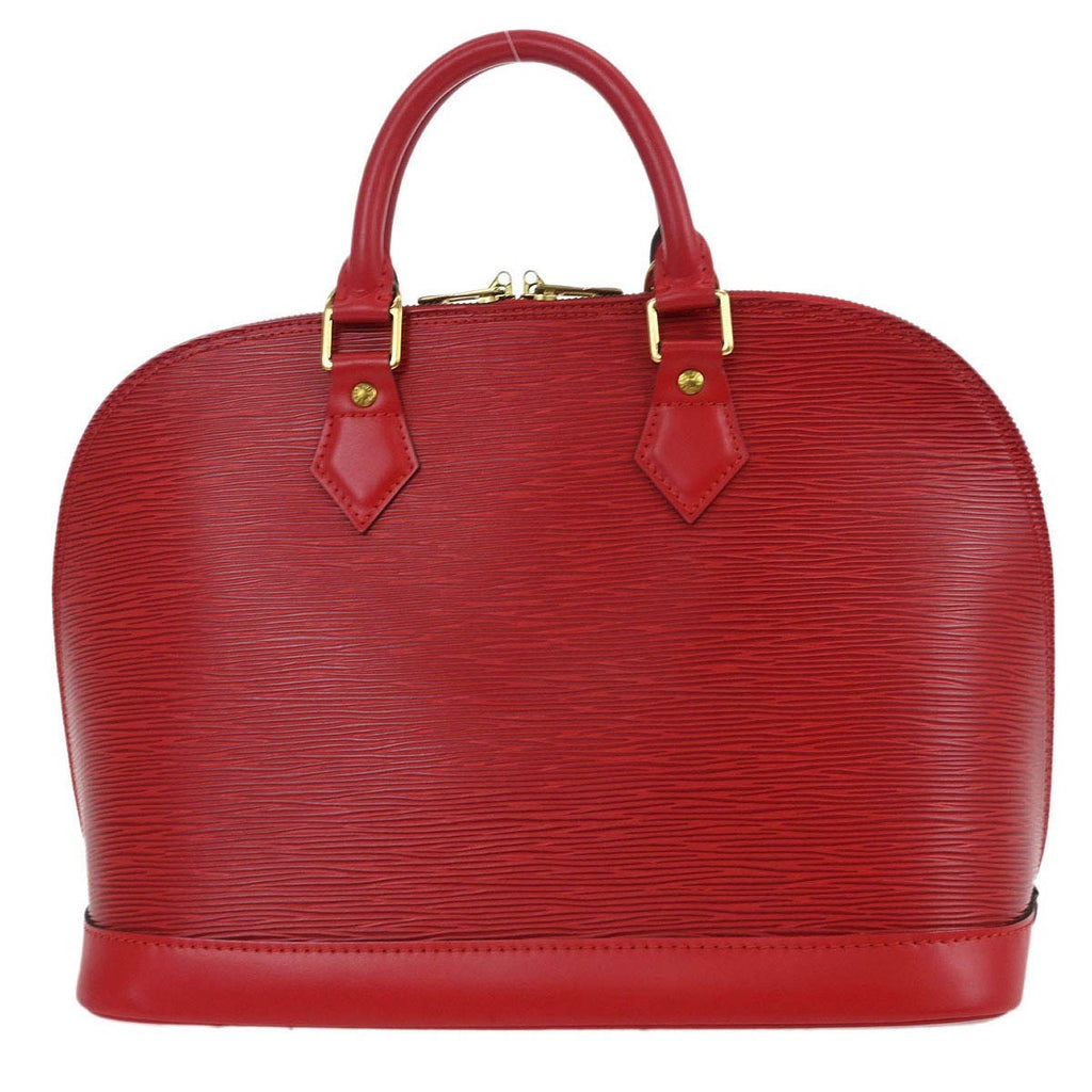 Louis Vuitton Vintage Alma Handbag Epi Leather Red Leather Handbag (Pre-Owned)