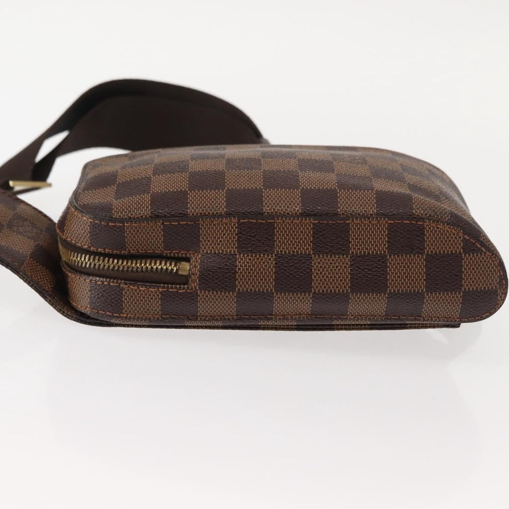 Louis Vuitton Geronimos Waist Bag Damier Brown Canvas Shoulder Bag Bag (Pre-Owned)