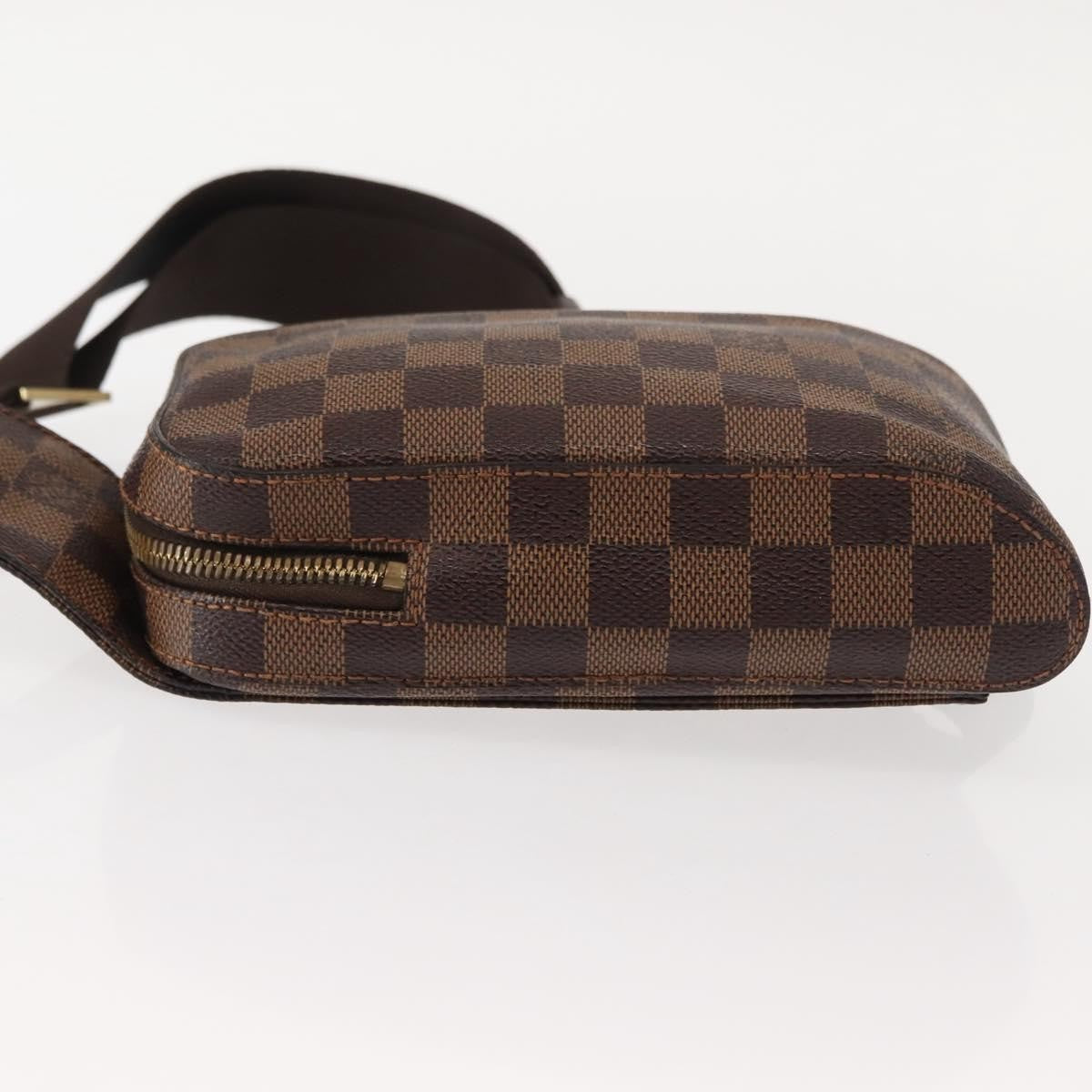 Louis Vuitton Geronimos Waist Bag Damier Brown Canvas Shoulder Bag Bag (Pre-Owned)