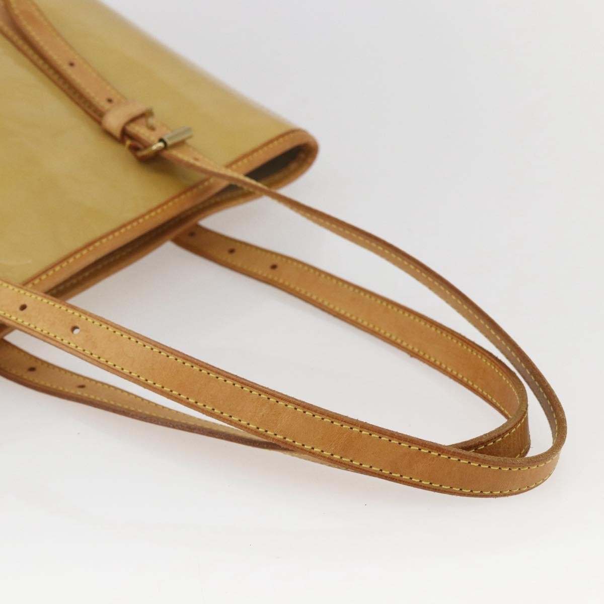 Louis Vuitton Bucket Bag Monogram Vernis Beige Patent_Leather Shoulder Bag Bag (Pre-Owned)