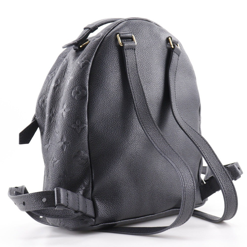 Louis Vuitton Sorbonne Backpack Monogram Empreinte Leather Black Leather Backpack Bag (Pre-Owned)