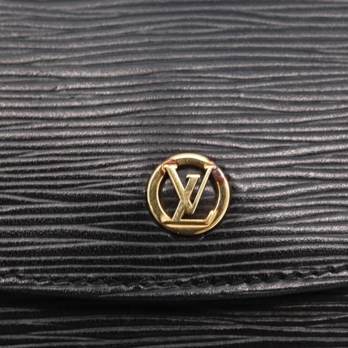 Louis Vuitton Vintage Montaigne Clutch Epi Leather Black Leather Clutche & Pouche Bag (Pre-Owned)