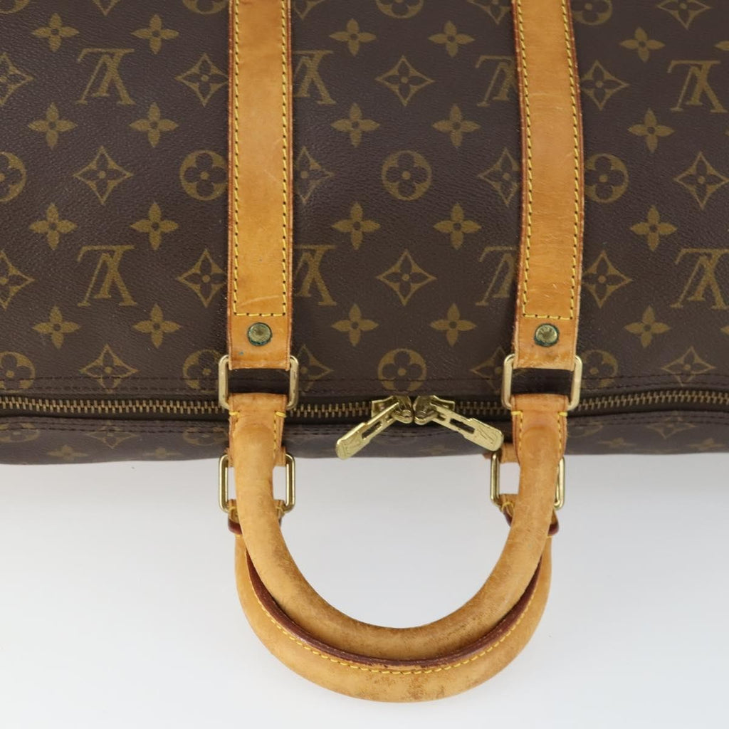 Louis Vuitton Keepall Bag Monogram Canvas Brown Canvas Travel Bag Bag (Pre-Owned)