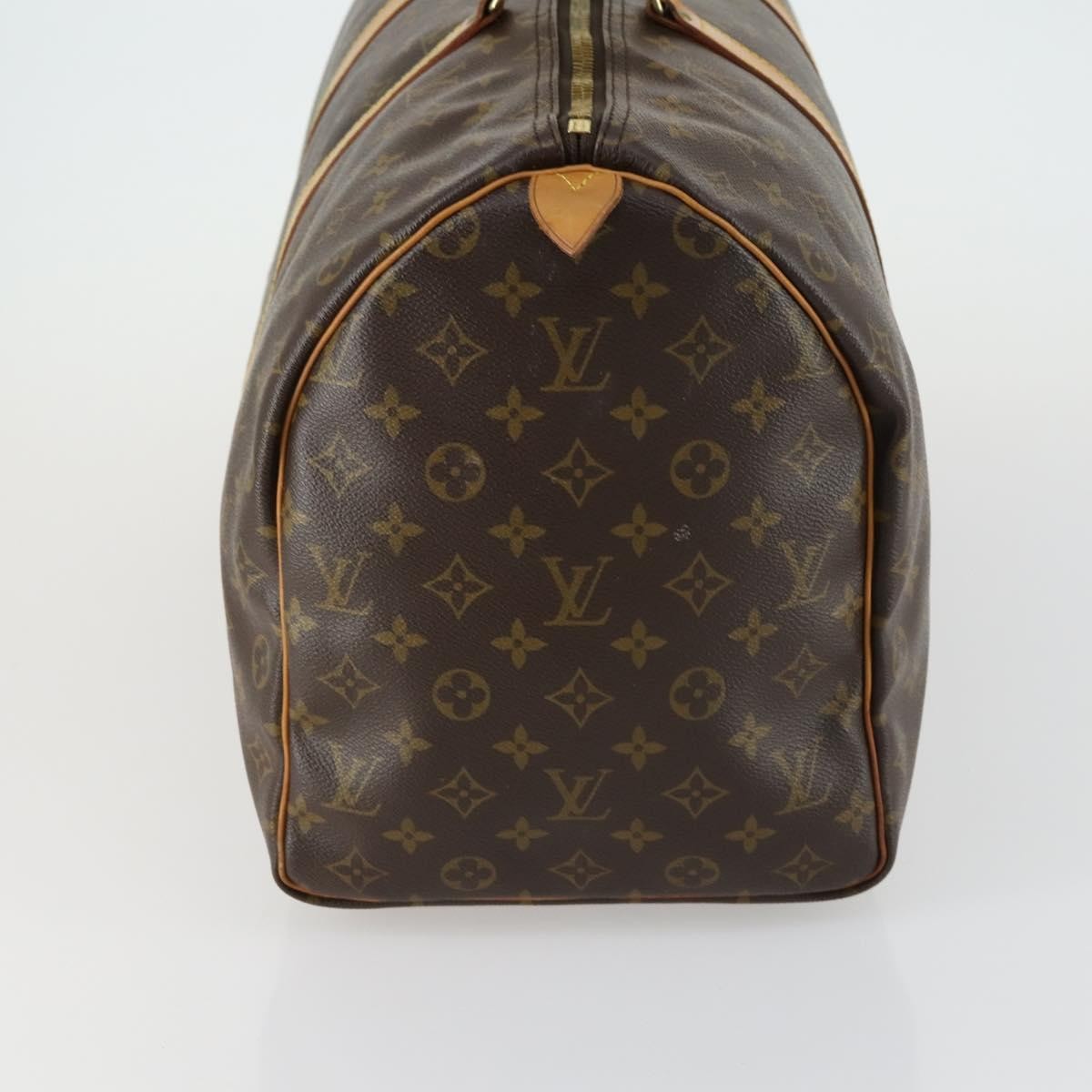 Louis Vuitton Keepall Bag Monogram Canvas Brown Canvas Travel Bag Bag (Pre-Owned)