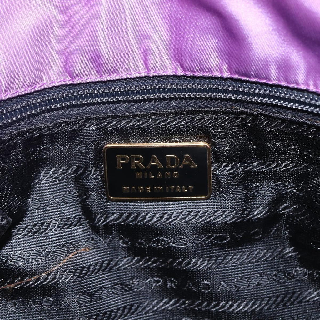 Prada Vintage Shoulder Bag Tessuto Purple Nylon Shoulder Bag Bag (Pre-Owned)