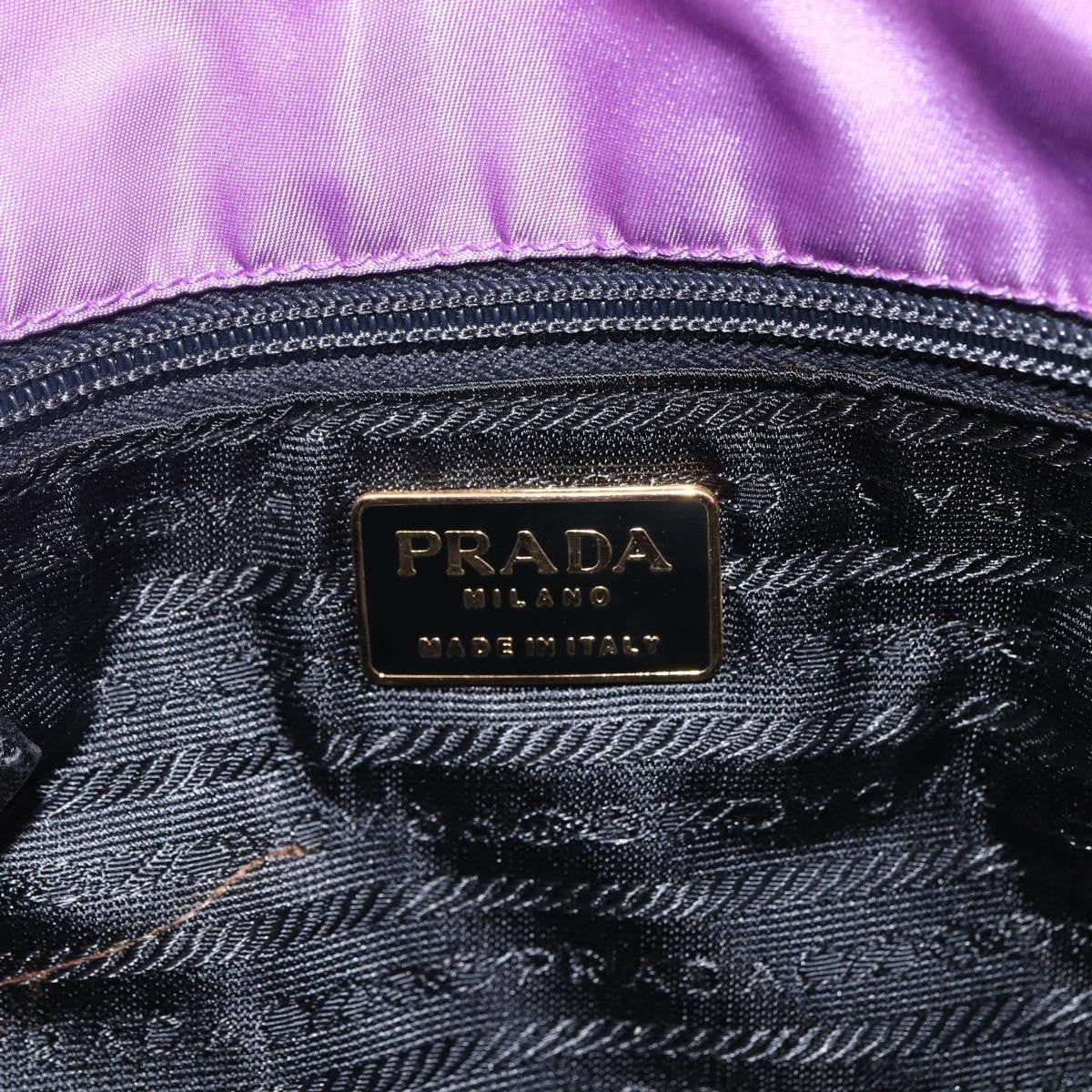 Prada Vintage Shoulder Bag Tessuto Purple Nylon Shoulder Bag Bag (Pre-Owned)
