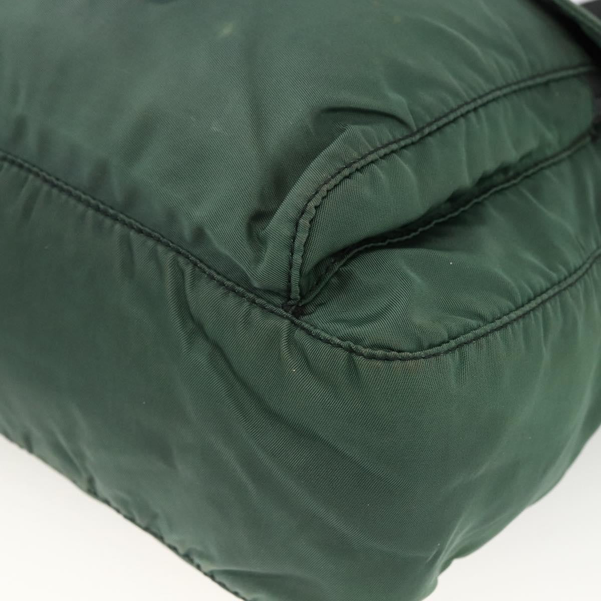 Prada Buckle Messenger Bag Tessuto Green Nylon Shoulder Bag Bag (Pre-Owned)
