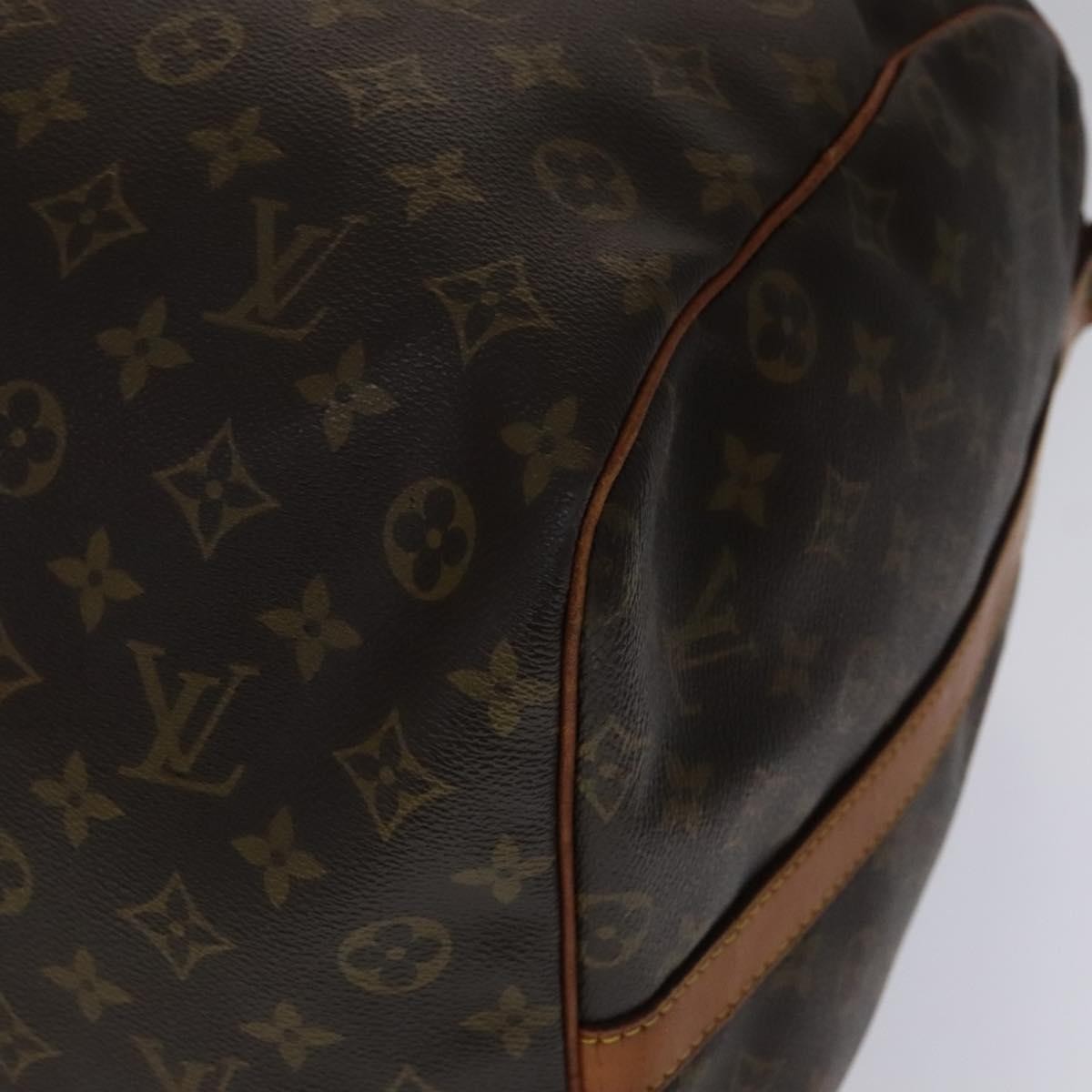 Louis Vuitton Keepall Bandouliere Bag Monogram Canvas Brown Canvas Travel Bag Bag (Pre-Owned)
