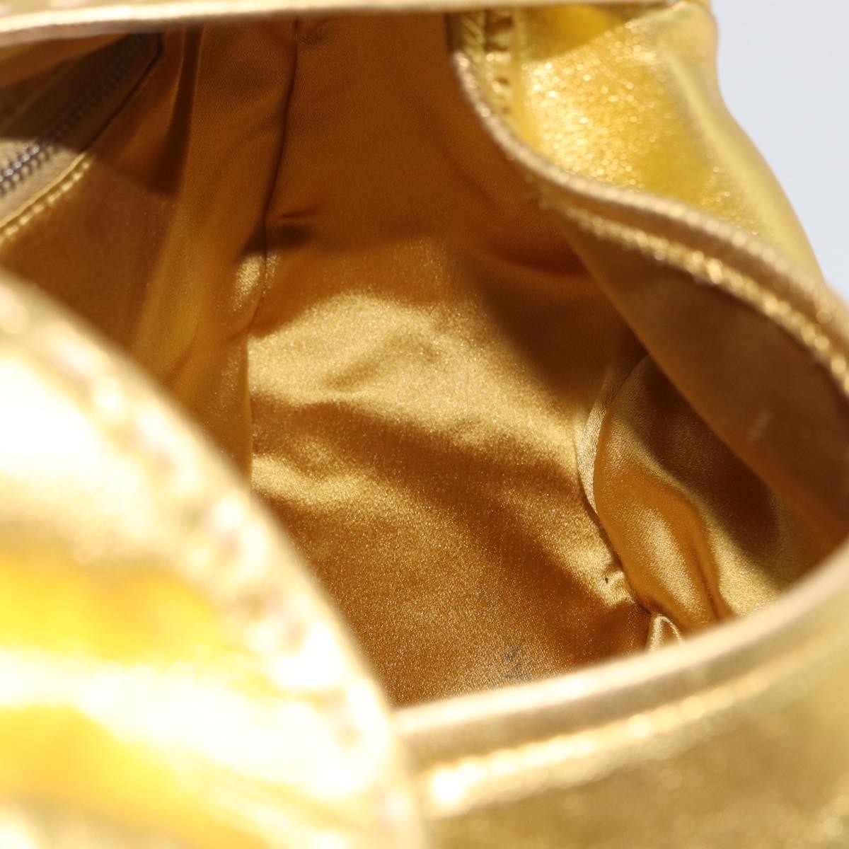 Prada Vintage Shoulder Bag Leather Gold Leather Shoulder Bag Bag (Pre-Owned)