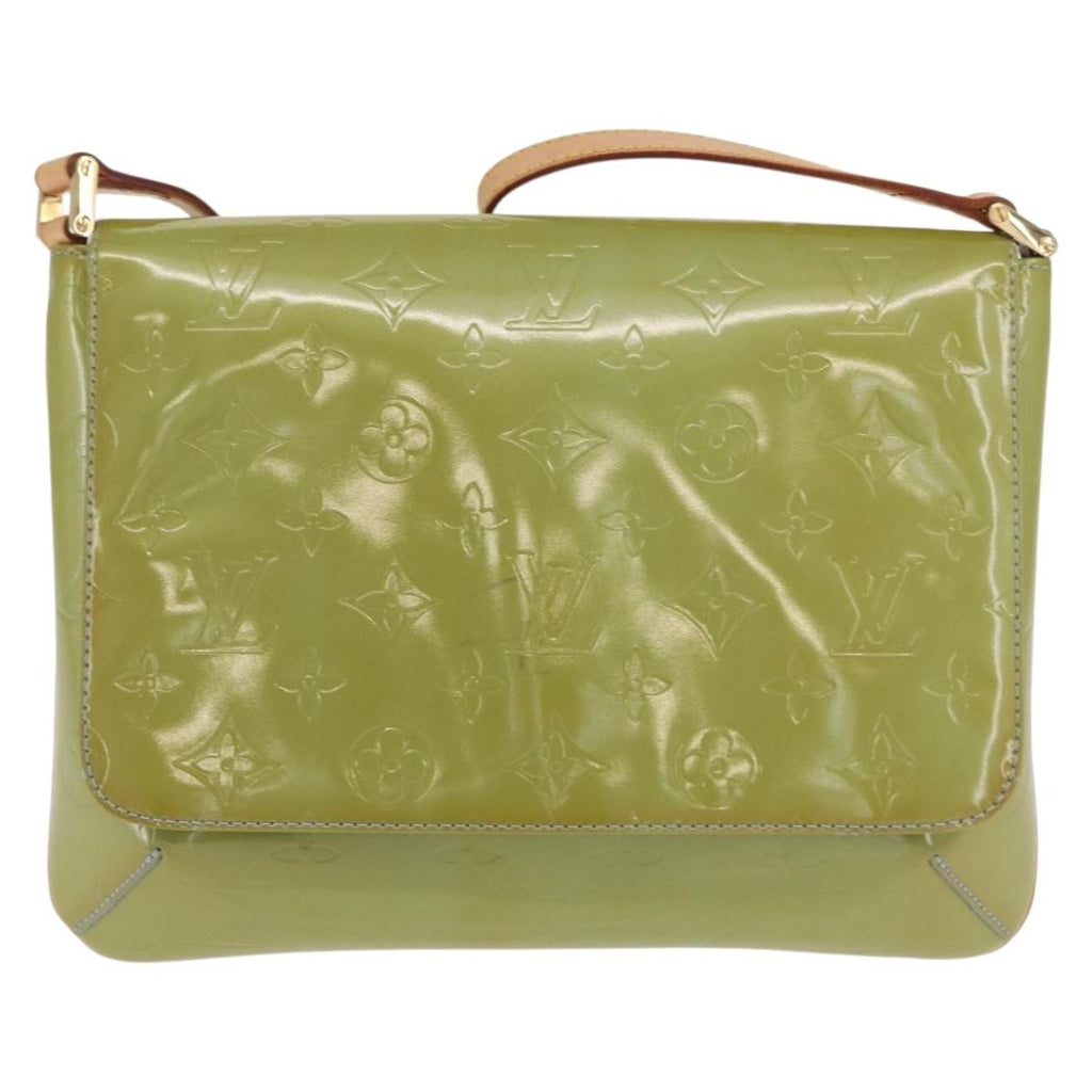 Louis Vuitton Thompson Street Handbag Monogram Vernis Green Patent_Leather Shoulder Bag Bag (Pre-Owned)