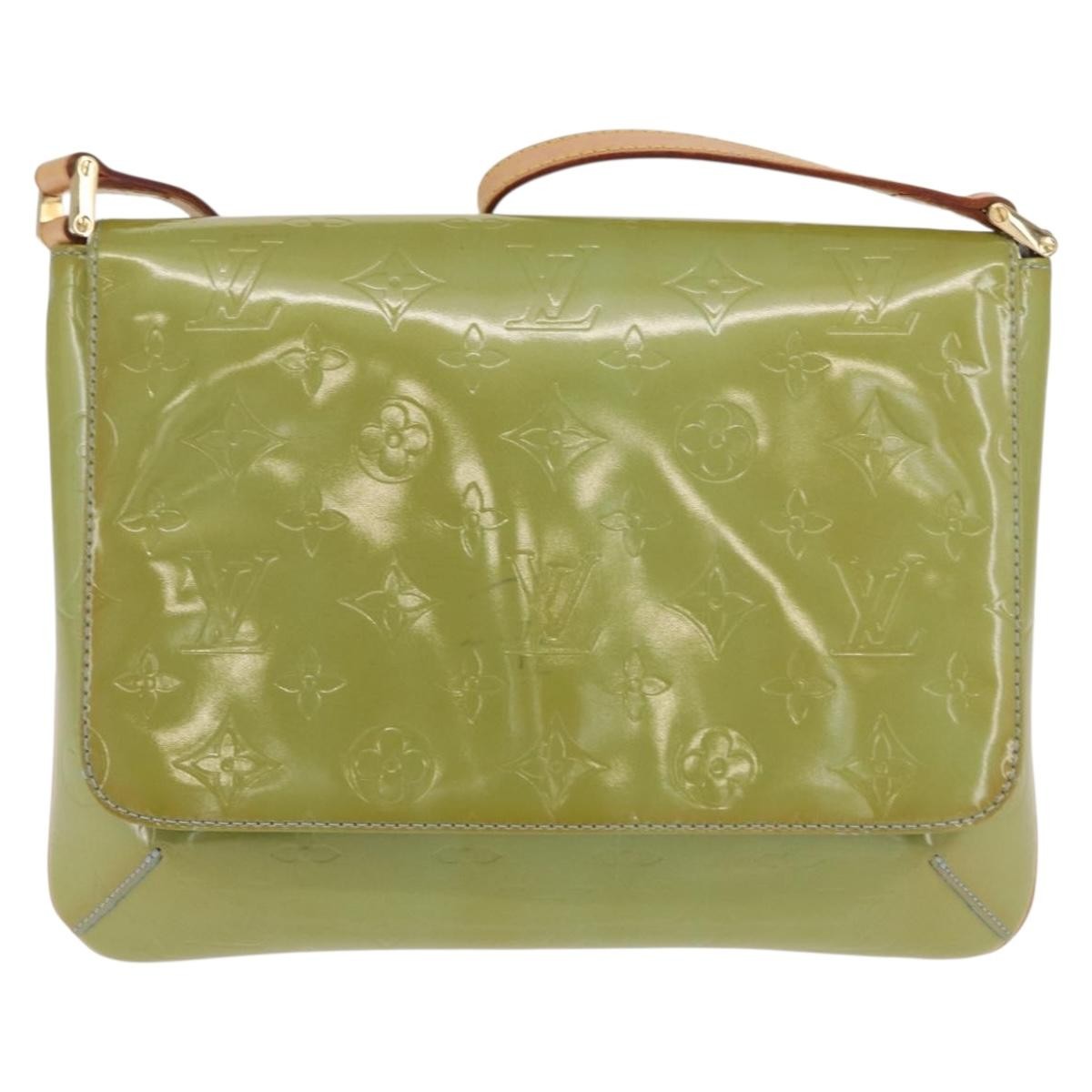 Louis Vuitton Thompson Street Handbag Monogram Vernis Green Patent_Leather Shoulder Bag Bag (Pre-Owned)