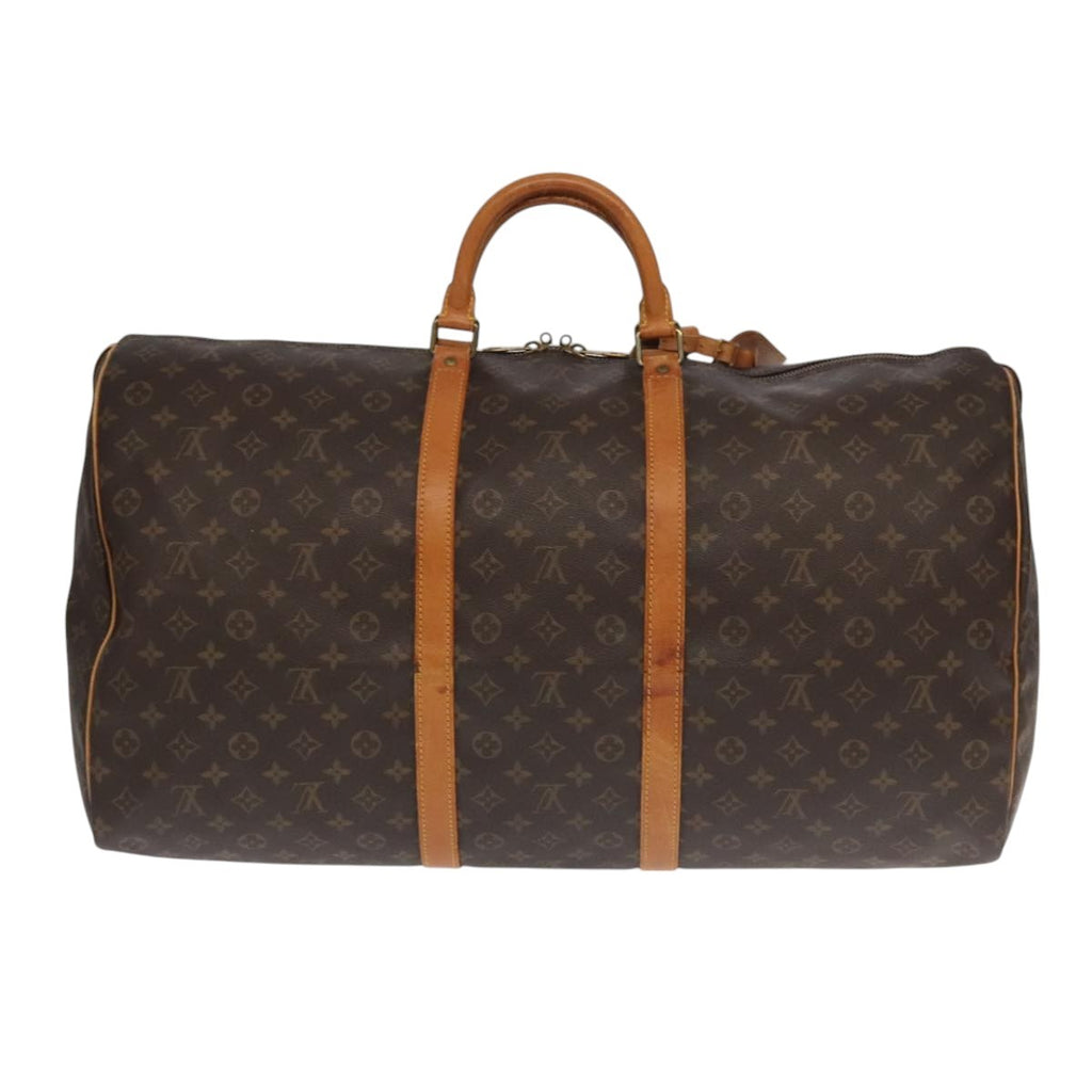 Louis Vuitton Keepall Bag Monogram Canvas Brown Canvas Travel Bag Bag (Pre-Owned)