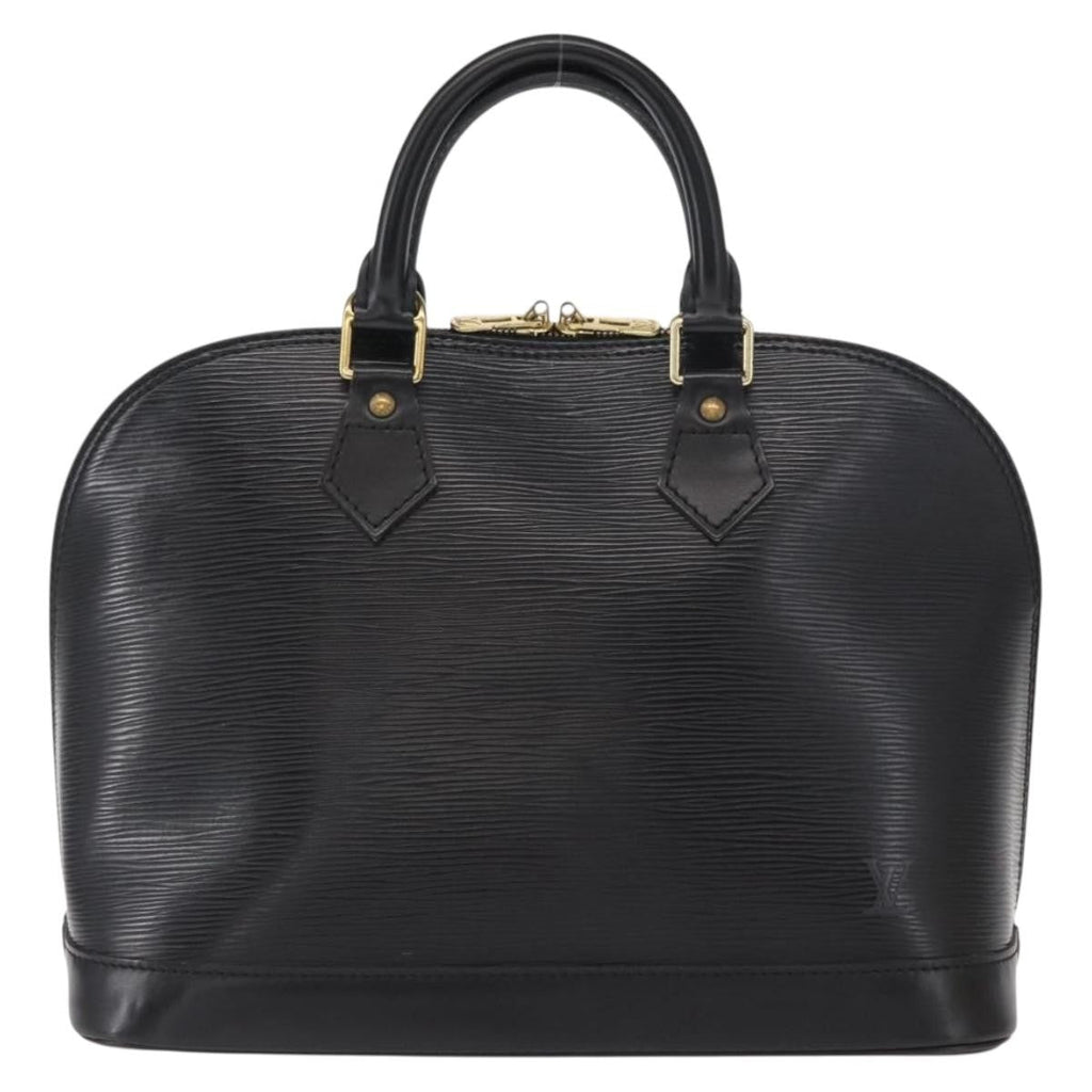 Louis Vuitton Alma Handbag Epi Leather Black Leather Handbag (Pre-Owned)