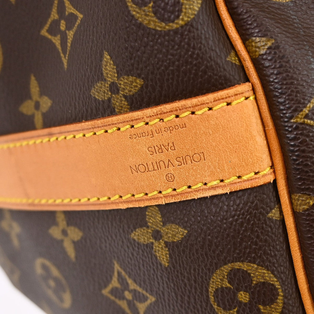 Louis Vuitton Keepall Bandouliere Bag Monogram Canvas Brown Canvas Handbag (Pre-Owned)