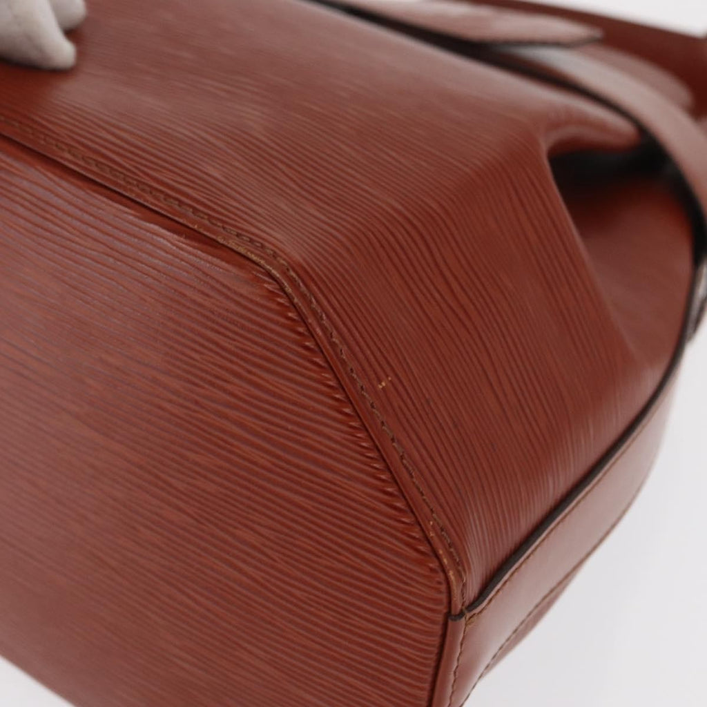 Louis Vuitton Vintage Sac D'epaule Handbag Epi Leather Brown Leather Shoulder Bag Bag (Pre-Owned)