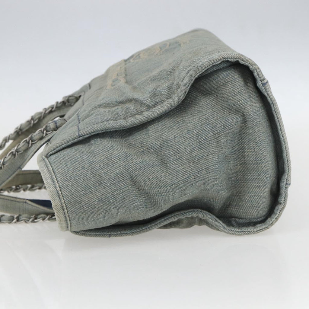 Chanel Deauville Nm Tote Denim Blue Denim_Jeans Tote Bag Bag (Pre-Owned)