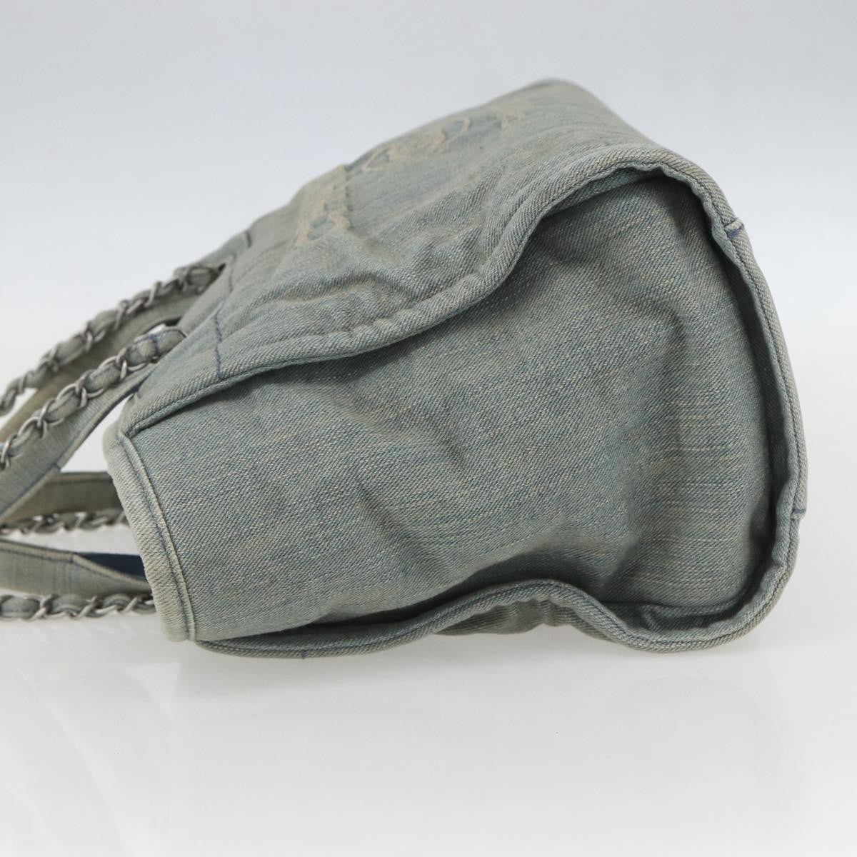 Chanel Deauville Nm Tote Denim Blue Denim_Jeans Tote Bag Bag (Pre-Owned)