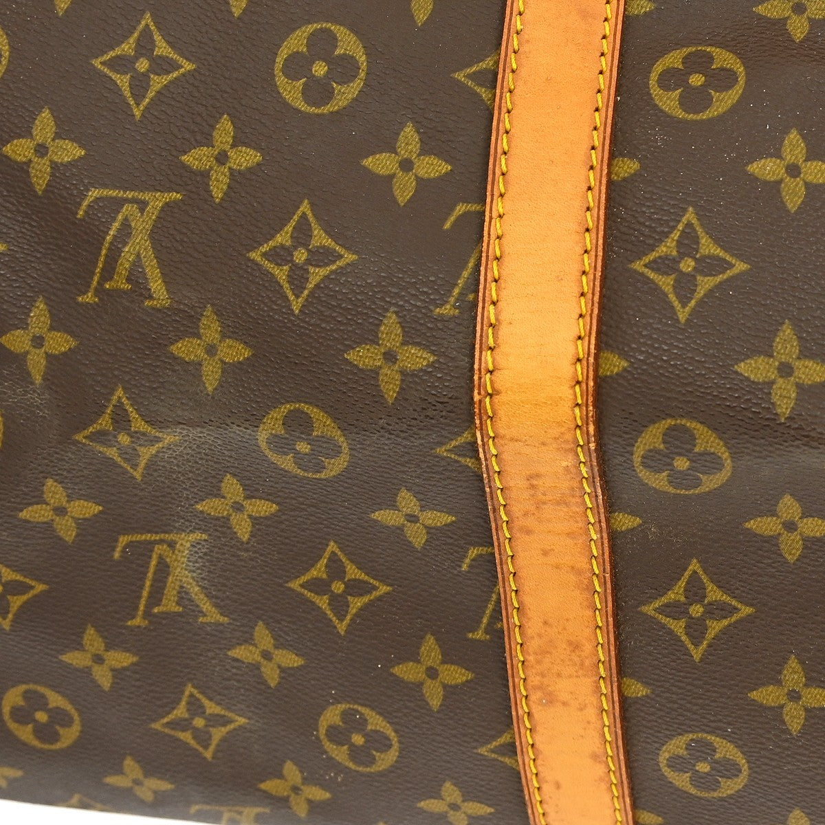Louis Vuitton Keepall Bag Monogram Canvas Brown Canvas Travel Bag Bag (Pre-Owned)