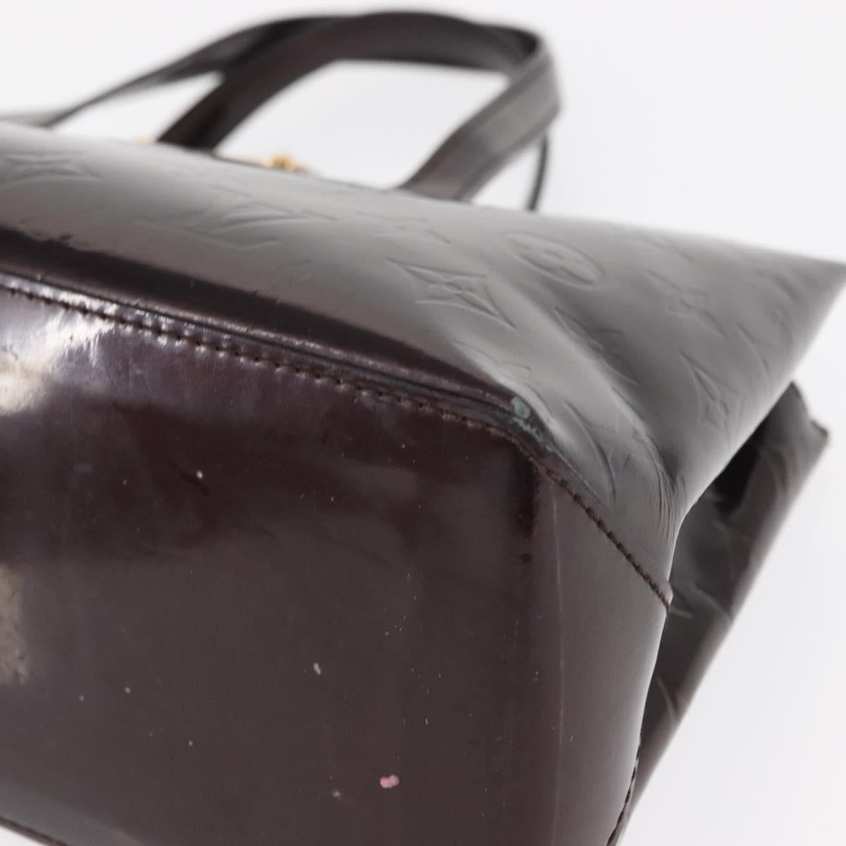 Louis Vuitton Wilshire Handbag Monogram Vernis Burgundy Patent_Leather Tote Bag Bag (Pre-Owned)