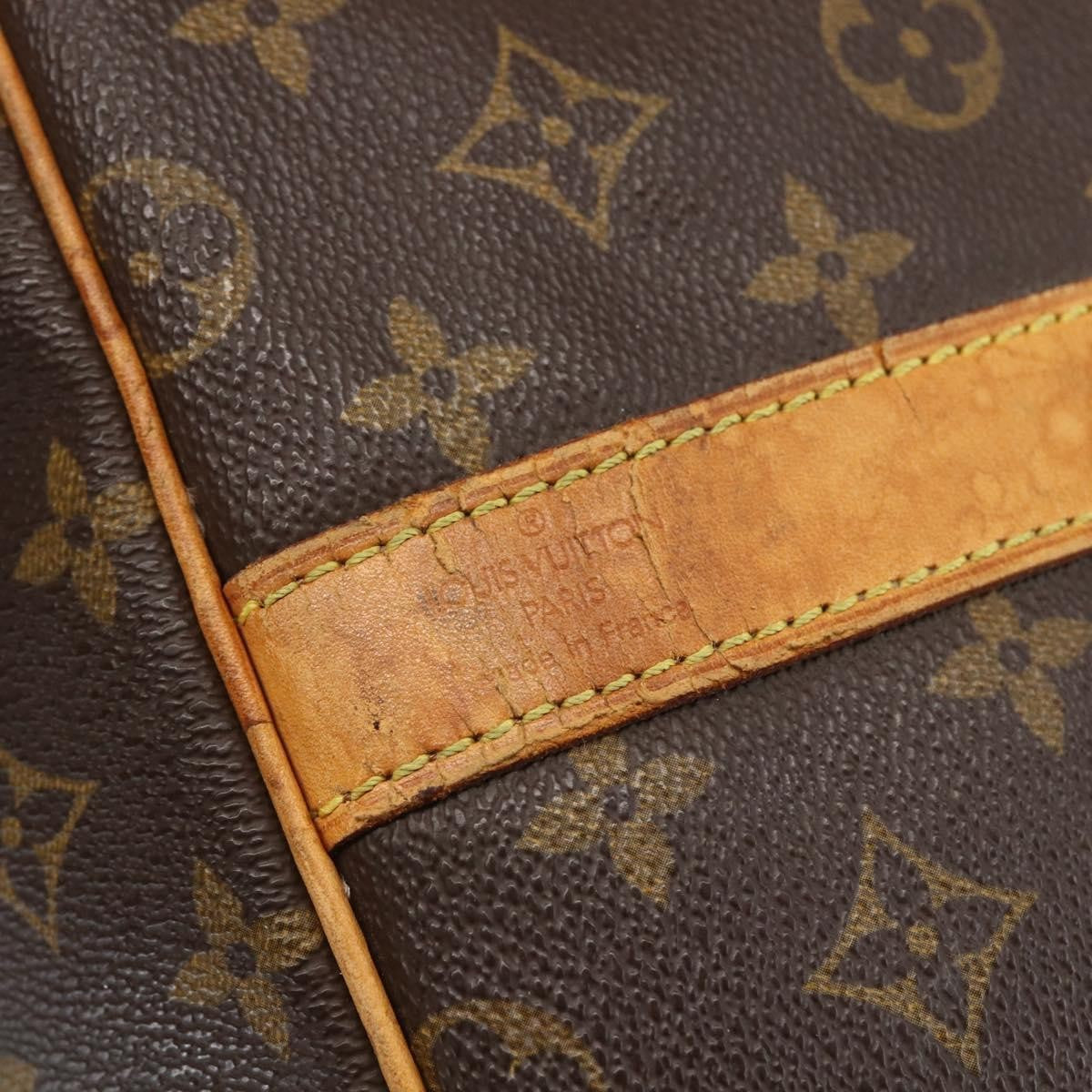 Louis Vuitton Keepall Bag Monogram Canvas Brown Canvas Travel Bag Bag (Pre-Owned)